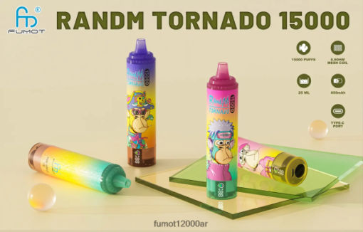 Fumot Vape Nikotin - Fumot Tornado 15000 eldobható vape 25 ml (1 db) kizárólagos BPT04D158