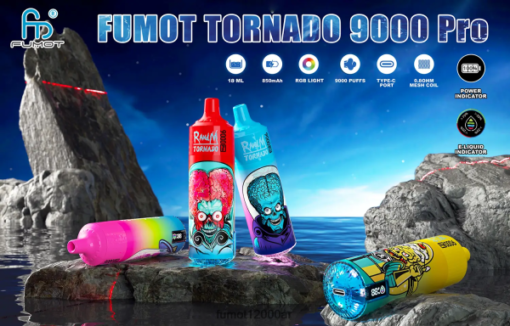 Fumot Ár - Fumot Tornado 1 db 9000 pro 18ml eldobható vape kizárólagos BPT04D216